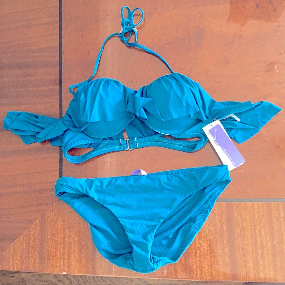 Teal bikini